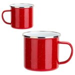 Foundry 16 oz Enamel-Lined Iron Coffee Mug - Medium Red