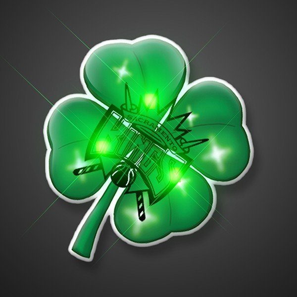 Main Product Image for Custom Four Leaf Clover Flashing Blinkies