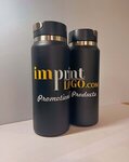 FREE Imprint Logo 26oz Stainless Bottle with Twist-Top Spout -  