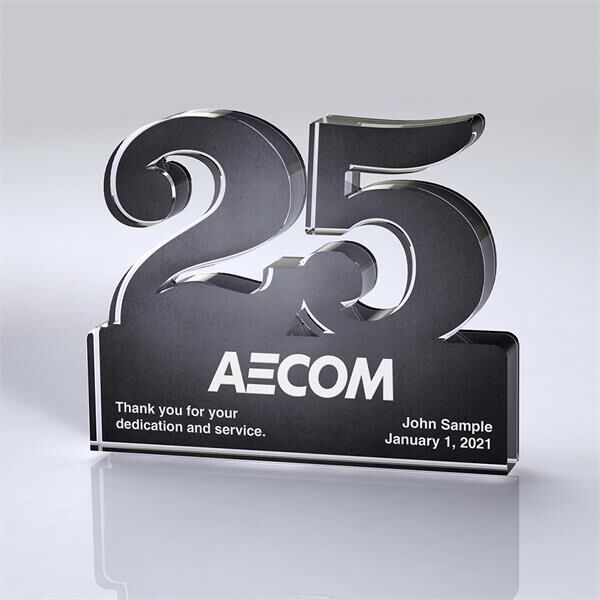 Main Product Image for Custom Printed Freestanding 25 Year Anniversary Award