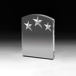 Freestanding Acrylic Award - Laser Engraving - Clear