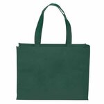 Full Color Standard Non Woven Tote - Hunter Green