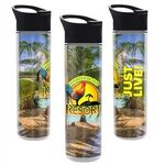 Buy Full Color Wrap 16 Oz Insulated Bottle With Pop Up Sip Lid
