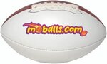 Full Size 14" Autograph Football - Full Color -  