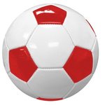 Full Size Synthetic Leather Soccer Ball -  Red