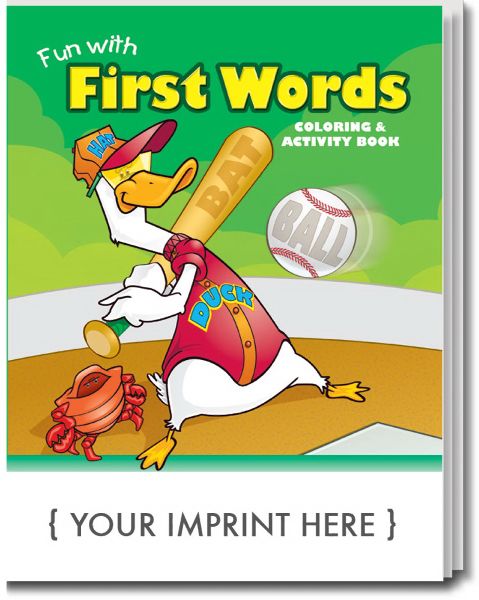 Main Product Image for Fun With First Words Coloring Book USA Made