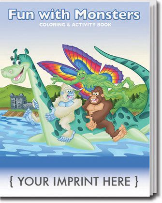 Main Product Image for Fun With Monsters Coloring Book USA Made