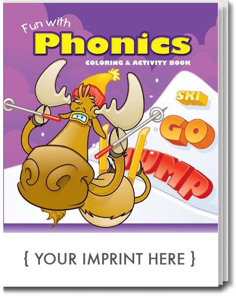 Main Product Image for Fun With Phonics Coloring Book USA Made