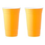 Fundraiser Cup Double Wall Tumbler 18oz - Neon Orange