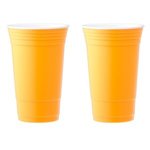 Fundraiser Cup Double Wall Tumbler 18oz - Neon Orange