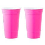 Fundraiser Cup Double Wall Tumbler 18oz - Neon Pink