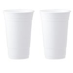 Fundraiser Cup Double Wall Tumbler 18oz - White