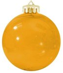 Fundraiser Shatterproof Ornament Round - USA MADE - Translucent Gold