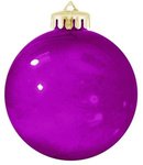 Fundraiser Shatterproof Ornament Round - USA MADE - Translucent Purple