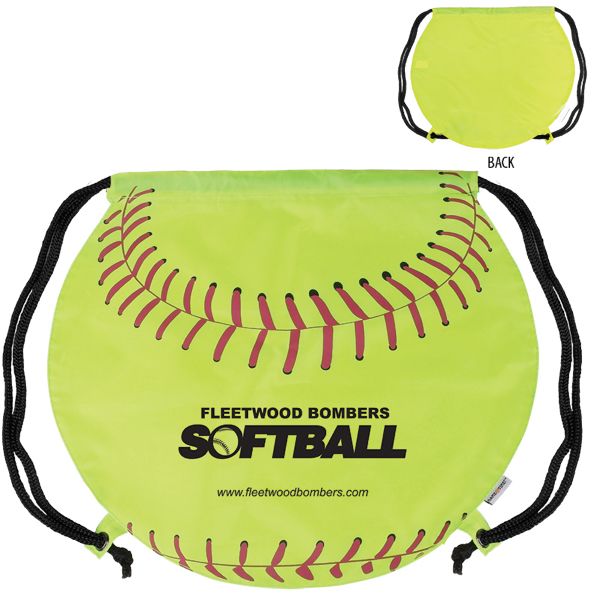 Main Product Image for Custom Imprinted Drawstring Backpack GameTime! (R) Softball