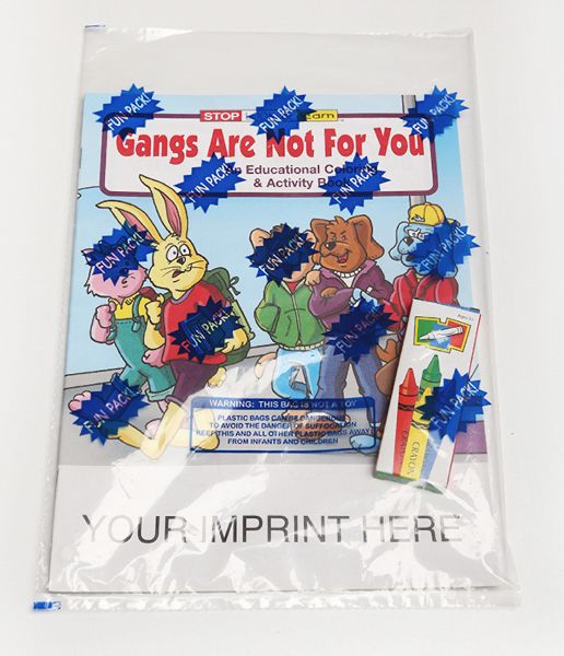 Main Product Image for Gangs Are Not For You Coloring And Activity Book Fun Pack