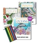 Gift Pack Coloring Book for Adults, Colored Pencil Set -  