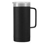 Glamping Tall 17 oz. Double-Wall Stainless Mug - Laser - Black