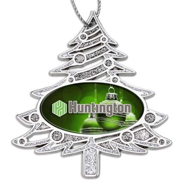 Main Product Image for Promotional Glitter Tree Christmas Ornament