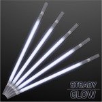 GLOW PARTY STRAWS FOR LIGHT DRINKS - White