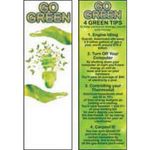 Go Green Bookmark -  