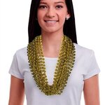 Gold 33" 12mm Bead Necklaces -  
