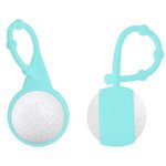 Golf Ball Lip Balm & Silicone Carabiner - Light Blue