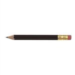 Golf Pencil - Hex with Eraser - Black