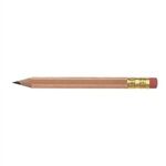 Golf Pencil - Hex with Eraser - Natural Beige