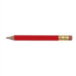 Golf Pencil - Hex with Eraser - Red