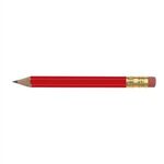 Golf Pencil - Hex with Eraser - Red