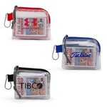 Golf Safety & First Aid Kit in a Zippered Clear Nylon Bag -  