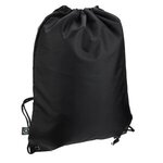 Grab N Go RPET Budget Drawstring Backpack - Black