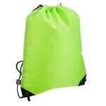 Grab N Go RPET Budget Drawstring Backpack - Lime Green