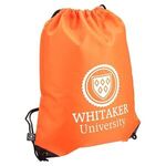 Grab N Go RPET Budget Drawstring Backpack - Medium Orange