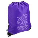 Grab N Go RPET Budget Drawstring Backpack - Medium Purple