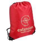 Grab N Go RPET Budget Drawstring Backpack - Medium Red