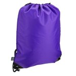 Grab N Go RPET Budget Drawstring Backpack - Purple