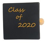 Graduation Hat Squeezies Stress Reliever - Black