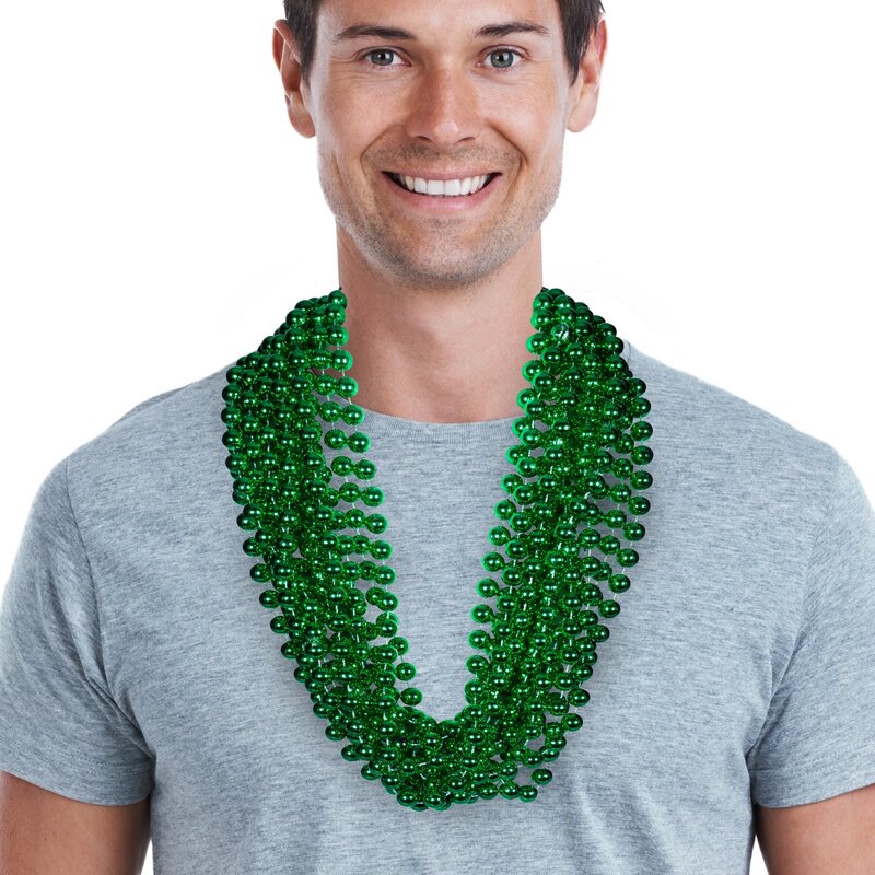 Main Product Image for Green 33" 12mm Bead Necklaces