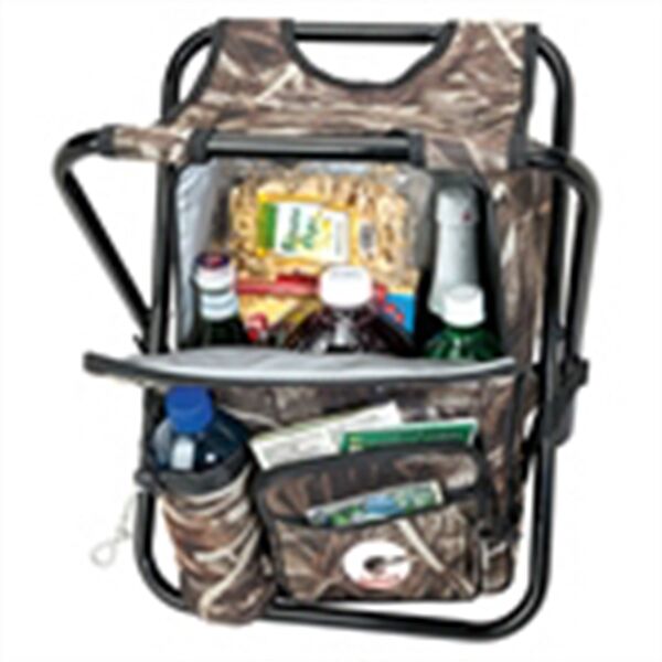 Main Product Image for Greenwood 24-Can Camo Cooler Backpack Chair