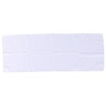 Gridiron Full-Color 12- x 32- Waffle Microfiber Sports Towel - Medium White