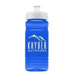 Groove 20 oz. Bottle - Push Pull Lid - Transparent Blue