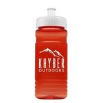 Groove 20 oz. Bottle - Push Pull Lid - Transparent Red