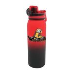 Halcyon 30 oz. Ombre Sport Bottle, Full Color Digital - Red To Black