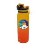 Halcyon 30 oz. Ombre Sport Bottle, Full Color Digital - Yellow to Orange