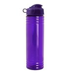 Halcyon Water Bottles with Flip Top Lid - 24 oz. - Transparent Violet