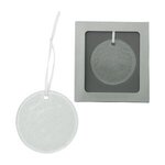 Hammered Glass Ornament - Clear