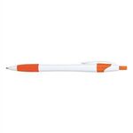 Hampton Ballpoint Pen w/Full Color Imprint - Orange
