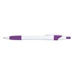 Hampton Ballpoint Pen w/Full Color Imprint - Purple